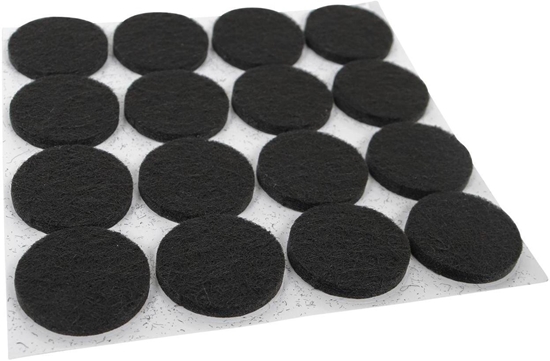 Изображение Home It samoprzylepne filcowe podkadki Ø22 mm, 16 stk, sort