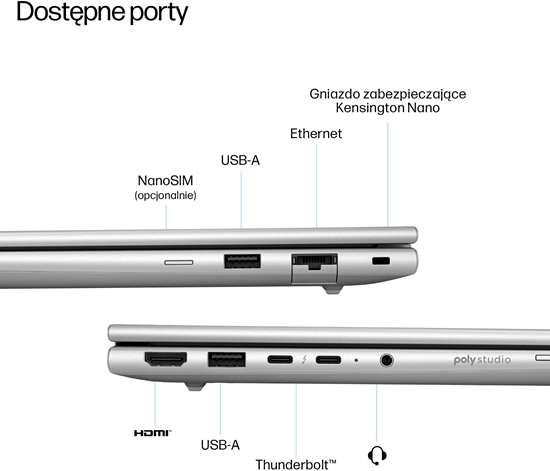 Picture of HP EliteBook 6 G1a AI PC AMD Ryzen AI 7 250 Laptop 35,6 cm (14") WUXGA 16 GB DDR5-SDRAM 512 GB SSD Wi-Fi 6E (802.11ax) Windows 11 Pro Srebrny