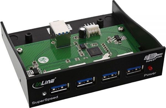 Picture of InLine Panel przedni USB 3.0 do zatoki 3.5" czarny (33395B)