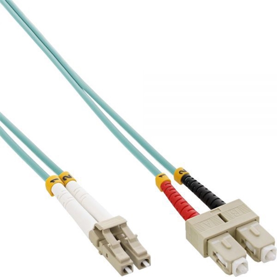 Picture of InLine wiatowód Duplex LC/SC 50/125µm OM3 7.5m niebieski (88647O)
