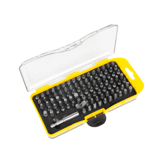 Picture of Instrumentu Uzgaļu komplekts | 100gab. | Magnētiskais turētājs | Hroma vanādija tērauds