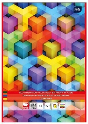 Attēls no Interdruk Blok rysunkowy A4 10k kolorowy 10szt.