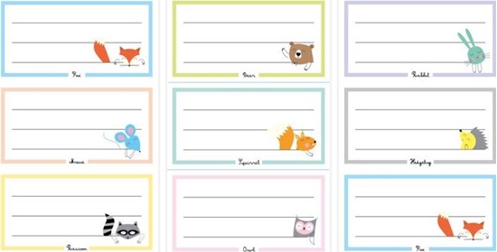 Picture of Interdruk Naklejki na zeszyty B&B Pastel 9 naklejek