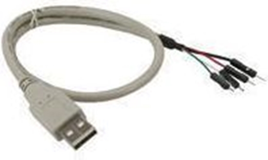 Изображение Intos USB zew. - USB wew., 0.4m, Biay (33440A)
