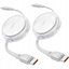 Attēls no iOttie 100W Retractable USB-C Cable White 2-Pack