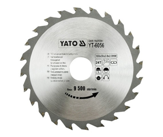 Picture of Yato Pia tarczowa do drewna 160x30mm 24z YT-6056