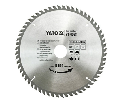 Picture of Yato Pia tarczowa do drewna 210x30mm 60z YT-6068