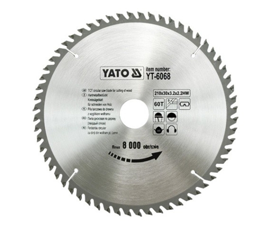 Picture of Yato Pia tarczowa do drewna 210x30mm 60z YT-6068