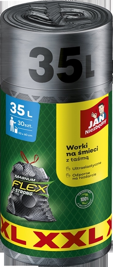 Picture of JAN Niezbdny Worki na odpady domowe 35L 30szt. (SA-JN-353470)