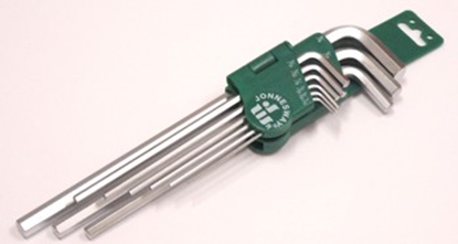 Attēls no Jonnesway Zestaw kluczy imbusowych hex typ L 1/16-3/8" 9szt. (H03SM209S)