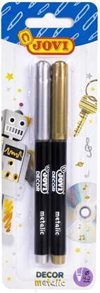 Attēls no Jovi Flamastry Pernamentne metalizowane, 2 kolory (229792)