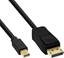 Attēls no Kabel InLine DisplayPort Mini - DisplayPort 2m czarny (17132S)