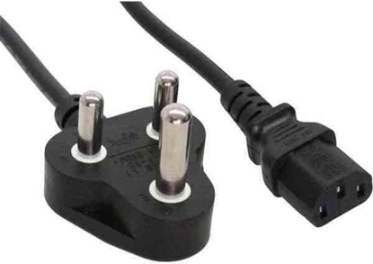 Picture of Kabel zasilajcy InLine Typ D Poudniowa Afryka RPA 5A - IEC connector 1.8m (16652R)