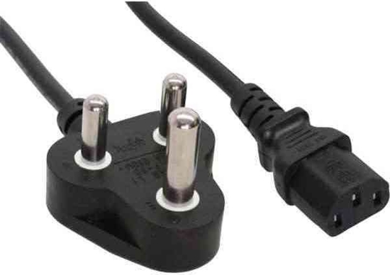 Picture of Kabel zasilajcy InLine Typ D Poudniowa Afryka RPA 5A - IEC connector 1.8m (16652R)