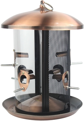 Изображение Karmnik dla ptaków, metalowy, wiszcy 2w1 24x33 cm