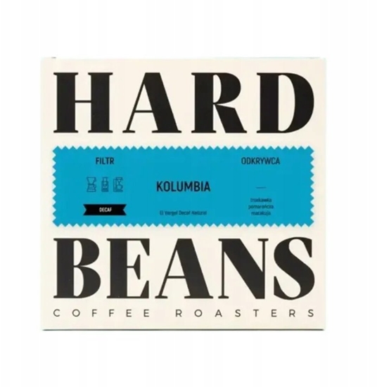 Picture of Kawa ziarnista Hard Beans Kawa ziarnista Kolumbia El Vergel Decaf Natural Filtr 250g - bez kofeiny