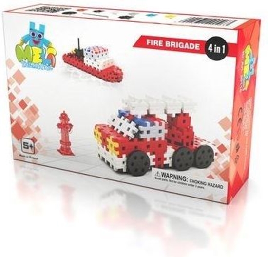 Picture of Keycraft Klocki Meli Thematic Wozy Straackie 4w1