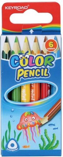 Picture of Keyroad KREDKI MINI TRÓJKTNE KEYROAD 6 KOLORÓW