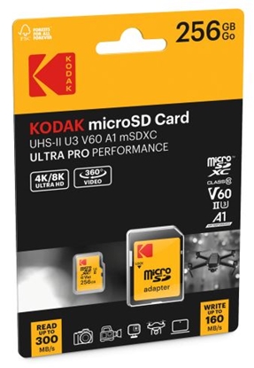 Изображение Kodak MicroSDXC 256GB UHS-II U3 A1 V60 Ultra Pro