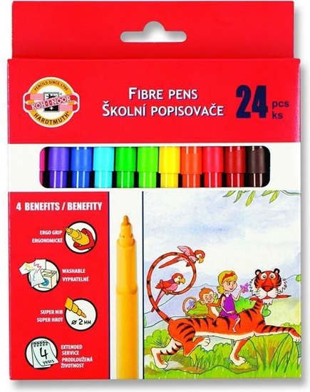 Picture of Koh I Noor Flamastry, 24 kolory (147478)