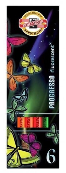 Picture of Koh I Noor Kredki Progresso Fluorescencyjne 6 kolorów - 266097