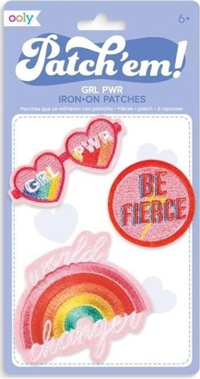 Picture of Kolorowe Baloniki Naprasowanki Patch Em - Grl Pwr