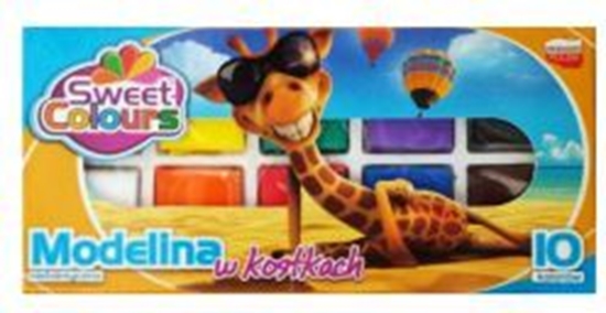 Picture of KOMA-PLAST Modelina w kostkach 10 kolorów