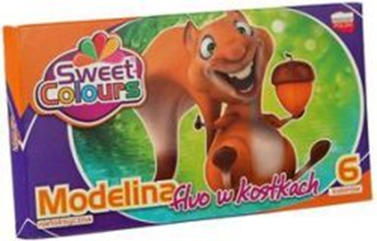 Picture of KOMA-PLAST Modelina w kostkach 6 kolorw Fluo