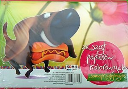 Picture of KOMA-PLAST Zeszyt papierw kolorowych B5 samoprzylepnych