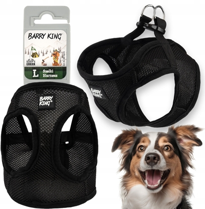 Изображение Kontext Szelki dla psa czarne bezuciskowe L