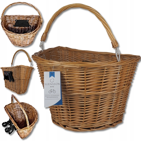 Picture of Kosz rowerowy, przód, wiklinowy, SVENSSON KS501