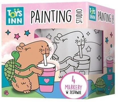 Изображение Kubek do kolorowania z markerami Kapibara