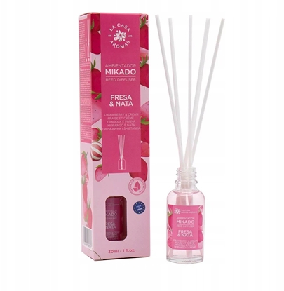 Picture of LA CASA DE LOS AROMAS_Patyczki zapachowe Truskawki i mietana 30ml