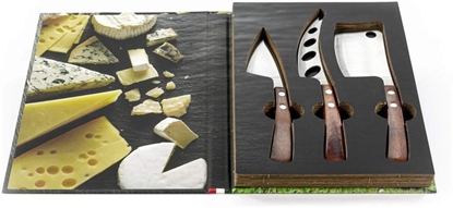 Picture of Legnoart LATTEVIVO Zestaw do sera z 3 czciami z ciemnego drewna