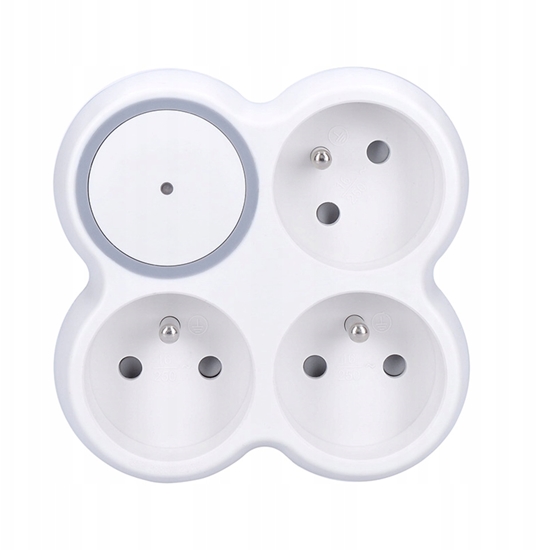 Picture of Listwa zasilajca Solight ochrona przeciwprzepiciowa do gniazdka 570J 3 gniazdka