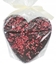 Picture of M.Pelczar Chocolatier Serce z gorzkiej czekolady dekorowane malinami 130g