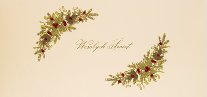 Picture of MAK Karnet wita DL B28 - Wesoych wit Stroik