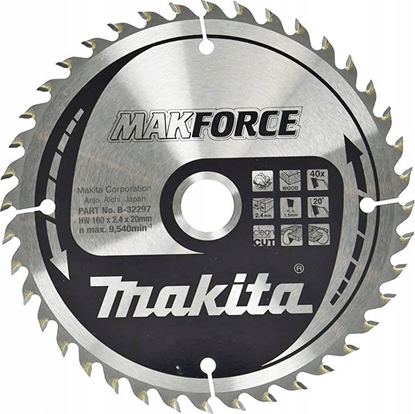 Attēls no Makita MAKITA PIA TARCZOWA  160x20x40z MAKFORCE DREWNO