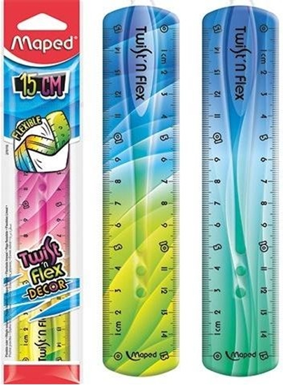 Picture of Maped Linijka Twist'n Flex Decor nieamliwa 15cm MAPED