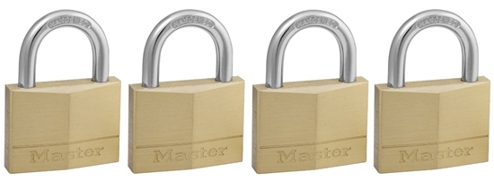 Picture of MasterLock Zestaw 4x Kódka mosina 50mm - HS/25mm - 6mm - na jeden klucz - 150EURQNOP