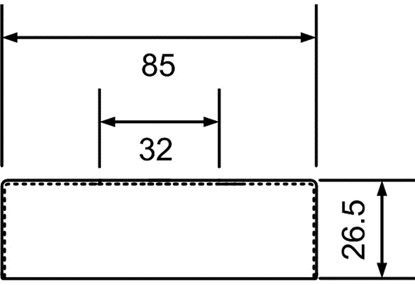 Attēls no McAlpine Rozeta maskujca 32mm chrom (WALLFLANGE-CP32)