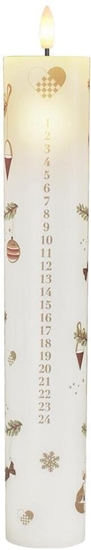 Picture of Mie Calendar candle, White