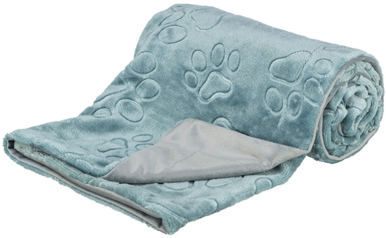 Изображение Monroe Barry, koc, dla psa i kota, mikki plusz, niebiesko-szary 150 × 100 cm