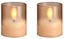 Изображение Moods & More MM LED glass candle, Hurricane, Champagne, 2-pack, 47x57 mm