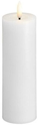 Изображение Moods & More MM LED pillar candle, Silk, Melted, Classic white, 49x150 mm