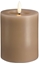 Изображение Moods & More MM LED pillar candle, Silk, Melted, Sand, 74x100 mm