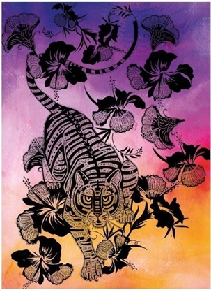 Attēls no Museums & Galleries Karnet B6 z kopert Hibiscus Tiger