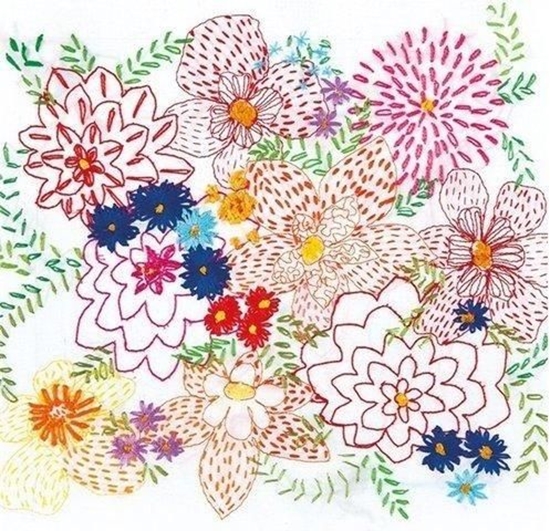 Изображение Museums & Galleries Karnet kwadrat z kopert Bright Bouquet