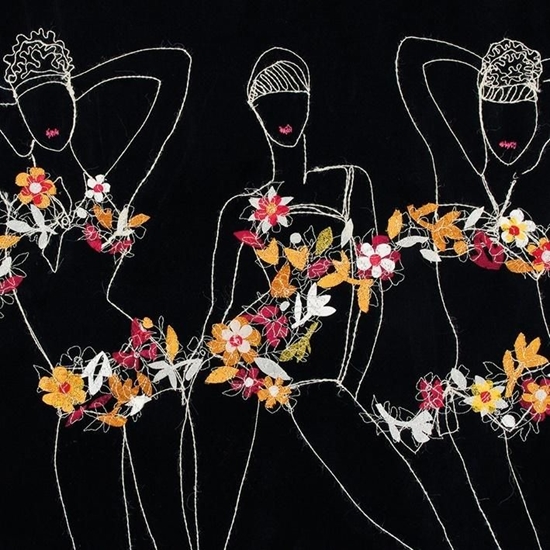 Изображение Museums & Galleries Karnet kwadrat z kopert Flower Girls