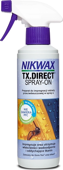 Изображение Nikwax rodek impregnujcy TX Direct Spray-On do odziey 300 ml